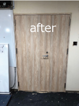 鉄扉ダイノック施工後